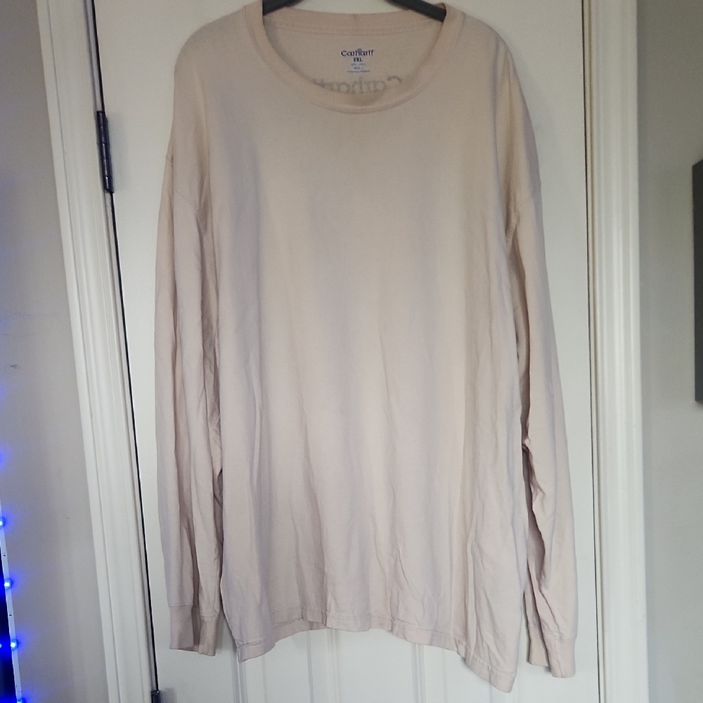 Carhartt 2XL Beige Long Sleeve Shirt